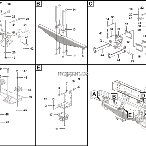 LGMG Off-Highway Dump Truck 2023 - Front leaf spring installation assy - G1201-2712017228