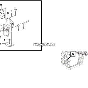 LGMG Off-Highway Dump Truck 2023 - Front suspension rear abutment installation assy - G1201-2712017302