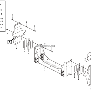 LGMG Off-Highway Dump Truck 2024 - Beam assembly - G1201-2712017455.S1B