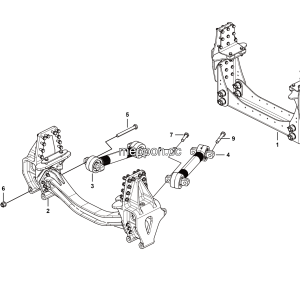 LGMG Off-Highway Dump Truck 2023 - Front guide mechanism installation assembly - G1201-2712017487.S1A