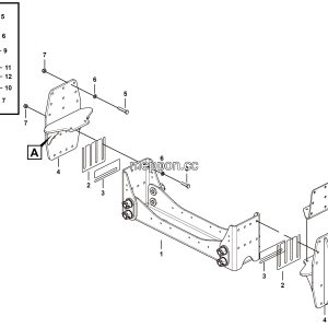LGMG Off-Highway Dump Truck 2023 - Cross Beam Installation Assembly - G1201-2712017579.S1A