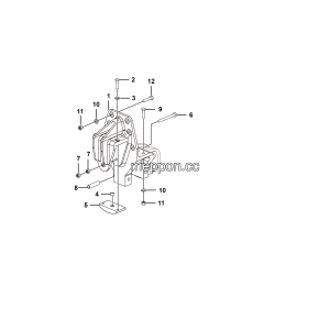 LGMG Off-Highway Dump Truck 2024 - Front Suspension Front Mount Installation Assembly - G1201-2712017580