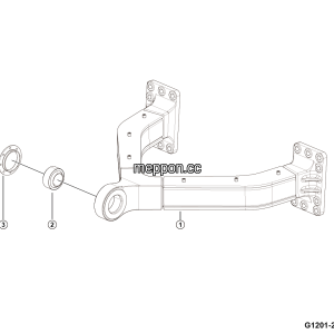 LGMG Off-Highway Dump Truck 2024 - Mid axle A-frame assy - G1201-2712017617.S1A