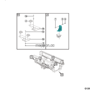 LGMG MT106 2025 - Front leaf spring installation - G1201-2712017702