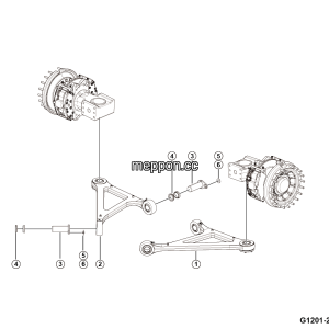 LGMG Off-Highway Dump Truck 2024 - Front guide mechanism assy - G1201-2712017831.S1A