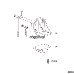 LGMG Off-Highway Dump Truck 2024 - Suspension limit block installation - G1201-2712017847.S1A