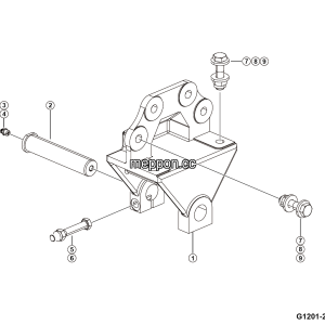 LGMG MT50 2025 - Front suspension front mount assy - G1201-2712017873.S1A