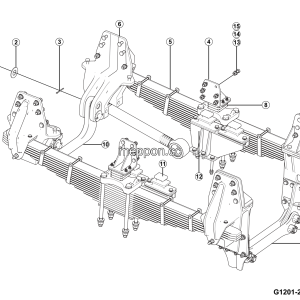 LGMG Off-Highway Dump Truck 2024 - Front leaf spring installation - G1201-2712018032.S1A