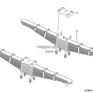 LGMG CMT66 2025 - Front leaf spring assy - G1201-2712018033.S1A