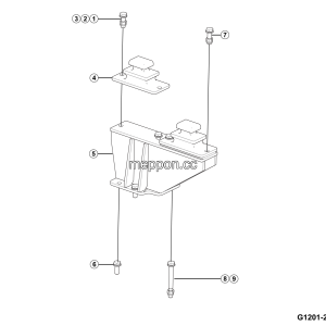 LGMG CMT66 2025 - LH limit block bracket assy at axle end - G1201-2712018055.S1A