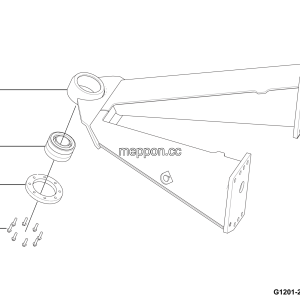 LGMG Off-Highway Dump Truck 2024 - Rear a-frame assembly - G1201-2712018076.S1A