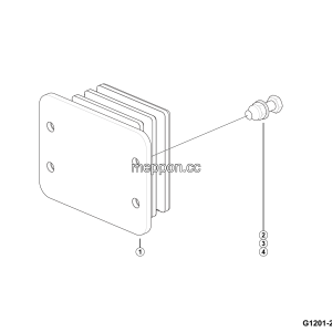 LGMG CMT96A 2025 - RR suspension limit block assy - G1201-2712018130.S1A