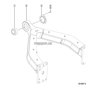 LGMG Mine Truck 2026 - Rr axle a-frame assy - G1201-2712018507.S1B