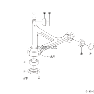 LGMG Mine Truck 2026 - Front suspension lh lwr arm assy - G1201-2712018545.S1B
