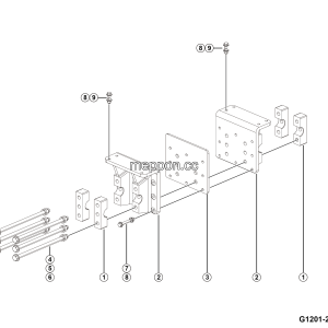LGMG MTH116 2025 - Rear suspension upr torque rod mount assy - G1201-2712018669.S1A