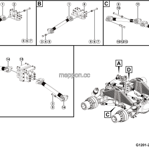 LGMG CMT96A 2025 - Rear torque rod installation - G1201-2712018861.S1A