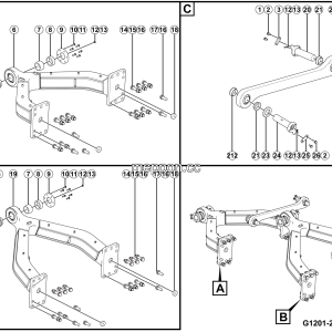 LGMG RTH100 2025 - Rr guide mechanism assy - G1201-2712018921.S1A