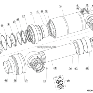 LGMG MTE106H 2025 - Front  oil  spring - G1201-4120712520