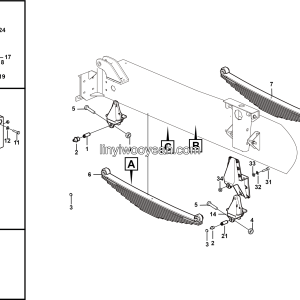 LGMG Off-Highway Dump Truck 2023 - Front leaf spring assy - G1202-2712011100