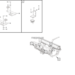 LGMG Off-Highway Dump Truck 2024 - Front leaf spring installation assy - G1202-2712017301
