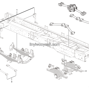 LGMG MT86D Mine Truck - Suspension assy - G1203-2712011235
