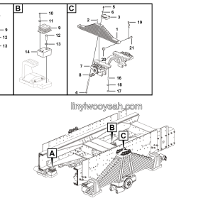 LGMG Off-Highway Dump Truck 2020 - Rear leaf spring installation assy - G1207-2712011415