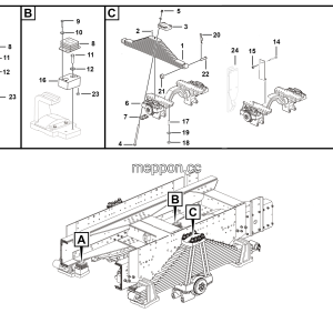 LGMG Off-Highway Dump Truck 2023 - Rear leaf spring installation assy - G1211-2712011415.A1C1
