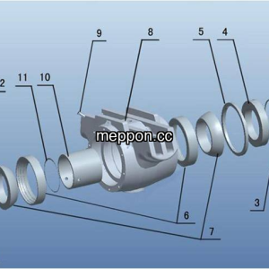 LGMG MT80C Mine Truck - Balance shaft assembly - G8-4110000589