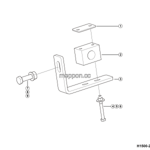 LGMG Off-Highway Dump Truck 2024 - Bracket assy - H1500-2715014443.S1A