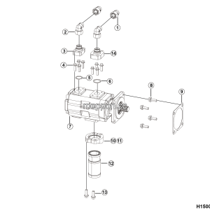LGMG Mine Truck 2026 - Gear pump assy - H1500-2715015108.S1A