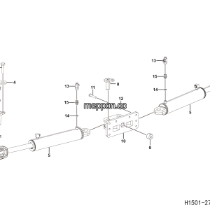 LGMG Off-Highway Dump Truck 2024 - Steering sylinder assy - H1501-2715012424.S1A