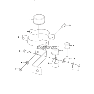 LGMG Off-Highway Dump Truck 2023 - ASM-Suction hose bracket mounting assy - H1501-2715012496.S1A