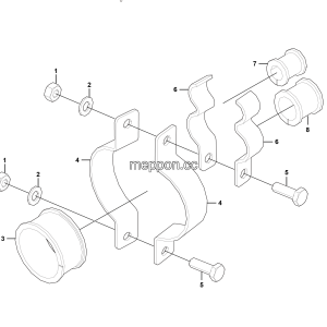 LGMG Off-Highway Dump Truck 2023 - ASM-Return oil pipe clip mounting assy - H1501-2715012500.S1A