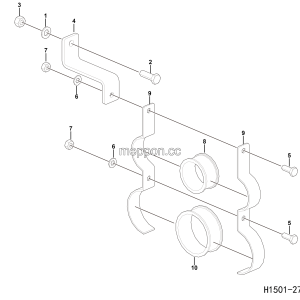 LGMG CMT66A 2025 - ASM-Suction hose bracket mounting assy - H1501-2715012522