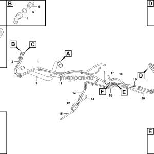 LGMG Off-Highway Dump Truck 2023 - ASM-Steering hoseline assy - H1501-2715012670