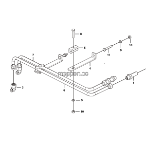 LGMG MT106H 2025 - Steering pipe assembly - H1501-2715012909.S1A