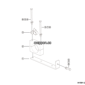 LGMG CMT106H 2025 - Hose fixing bracket assy 01 - H1501-2715013598.S1A
