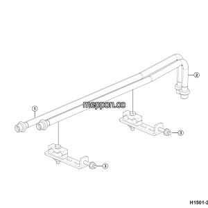 LGMG Mine Truck 2026 - Steering pipe assy - H1501-2715013603.S1A