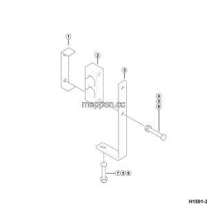 LGMG MT106H 2025 - Hose holder assembly - H1501-2715014483.S1A