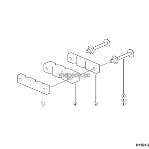 LGMG RTH100 2025 - Pipe clamp assy - H1501-2715014645.S1A