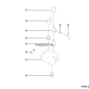 LGMG Mine Truck 2026 - Priority valve subassy - H1501-2715015572.S1A
