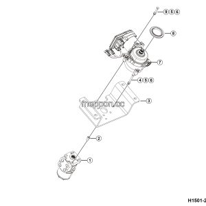 LGMG RTH136 2025 - Steering motor assy - H1501-2715015996.S1A