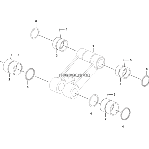 LGMG Hydraulic excavator 2025 - Main connecting rod - H1702-2617020460
