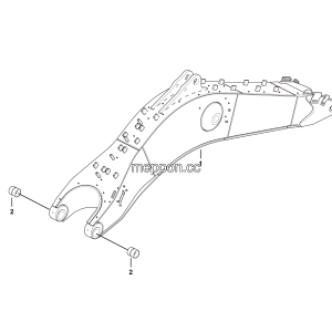 LGMG ？？2？？？？？？？？？？？o Hydrualic Excavator 2024 - Boom assy 7250 - H1702-2617020836.S1A