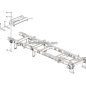 LGMG Off-Highway Dump Truck 2021 - Lifting cylinder support installation assy - I0400-2740010782