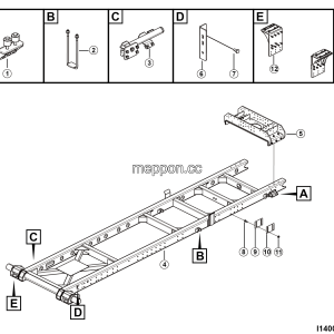 LGMG Off-Highway Dump Truck 2024 - Subframe installation - I1400-2740011604.S1A