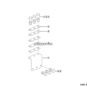 LGMG Mine Truck 2026 - Connection mount assy - I1401-2740012396.S1A