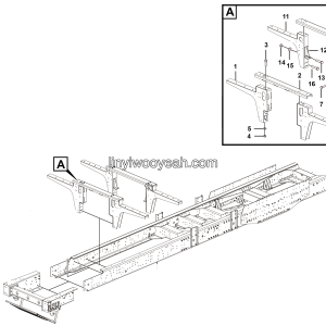 LGMG Off-Highway Dump Truck 2022 - Bench support assy - I1403-2714013284