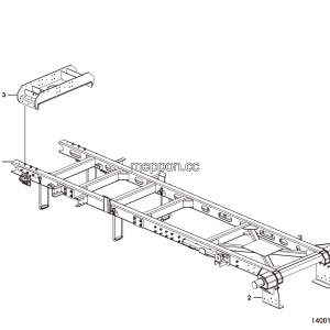 LGMG Off-Highway Dump Truck 2023 - Sub frame assy - I4001-2740010846.S1A