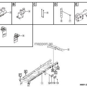 LGMG MT106H 2025 - Subframe installation - I4001-2740011849.S1A
